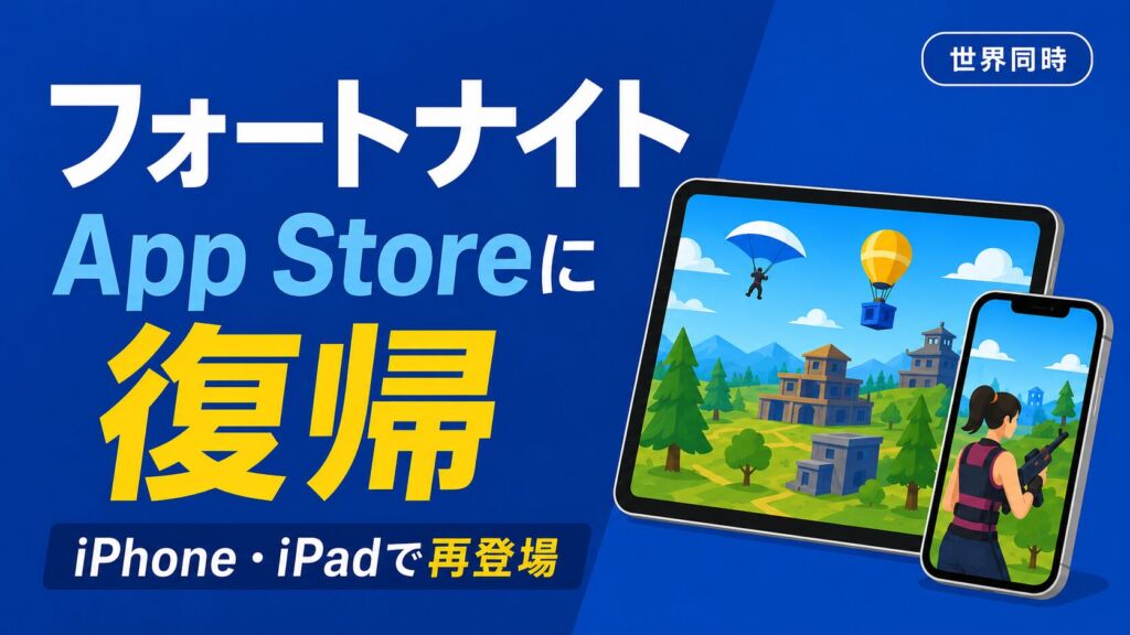 【速報】フォートナイトがApp Storeに復活！