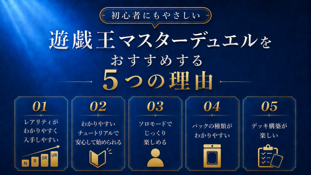 遊戯王マスターデュエルをオススメする5つの理由