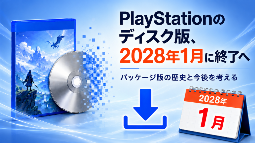 PlayStationからディスクが消えることは受け入れられるのか？