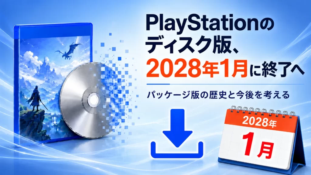 PlayStationからディスクが消えることは受け入れられるのか？