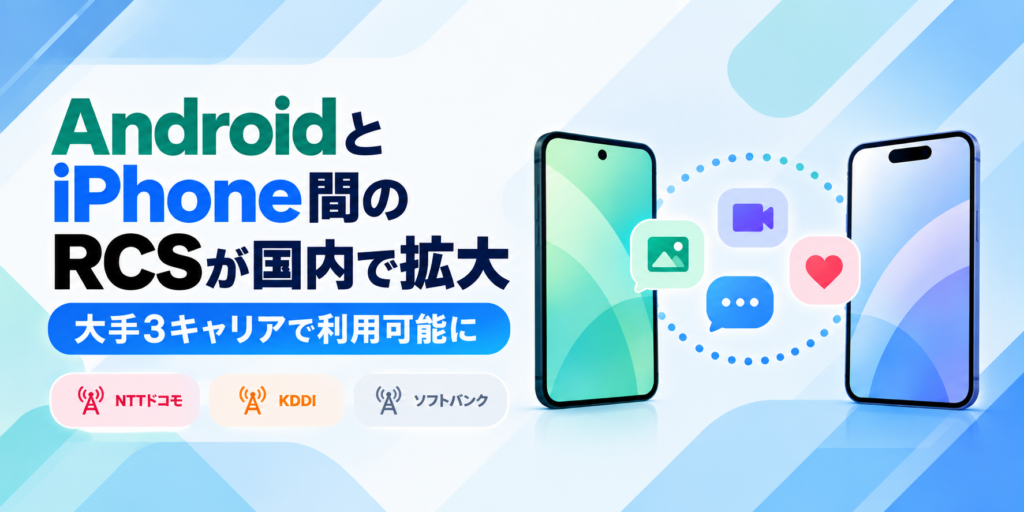 AndroidとiPhone間のRCSが国内で拡大、大手3キャリアで利用可能に