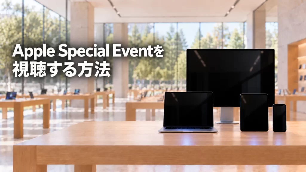 Apple Special Eventを視聴する方法は？日本時間9月10日午前2時から開催！
