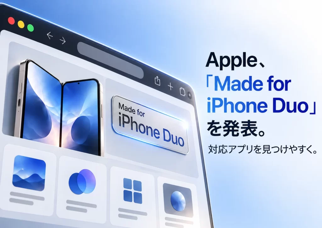 Apple、「Made for iPhone Duo」を発表。対応アプリを見つけやすく。